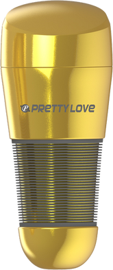 Pretty Love Kitty Vagina Automatic Male Masturbator Gold Masturbators and Strokers